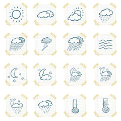 Image showing Sticker Icon Set