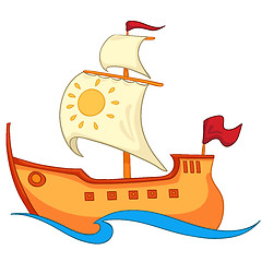 Image showing Cartoon Ship