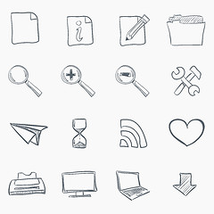 Image showing Sketch Icon Set