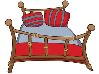 Image showing Cartoon Home Furniture Bed