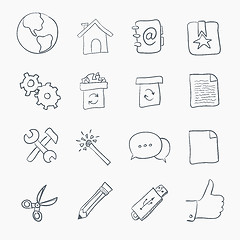 Image showing Sketch Icon Set
