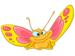 Image showing Cartoon Character Butterfly