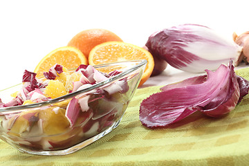 Image showing fresh red Chicory salad