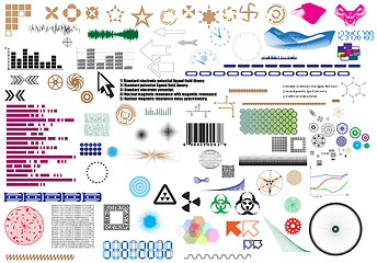 Image showing Set of different elements for design