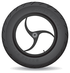 Image showing Wheel for a sports bike