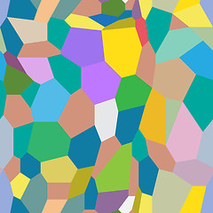 Image showing Abstract seamless texture -  color polygonal shapes