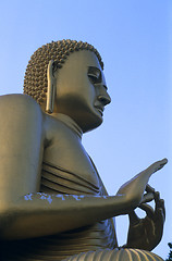Image showing Golden Budha statue at dambulla Sri lanka