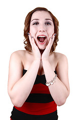 Image showing Screaming young girl.