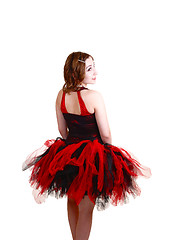 Image showing Ballerina in red and black dress.