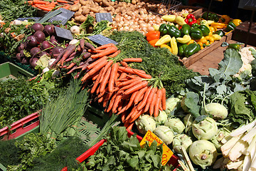 Image showing Vegetable market