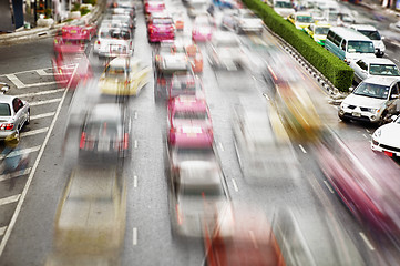 Image showing Traffic on the streets. Bangkok