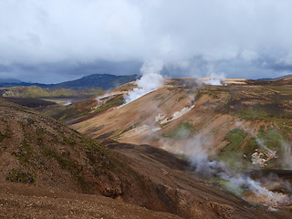 Image showing Laugavegur hike in Iceland.