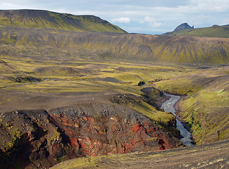 Image showing Laugavegur hike in Iceland.