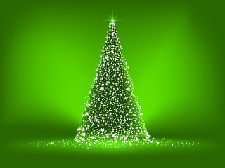 Image showing Green christmas tree. EPS 8