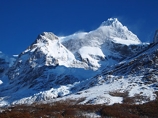 Image showing Torres del Paine in fall, Chile.