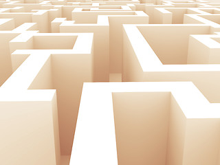 Image showing 3d maze