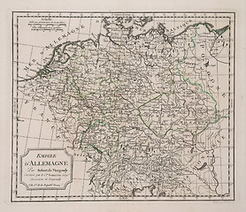 Image showing antique map of Germany