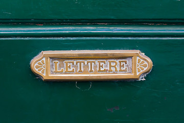 Image showing Old Letterbox