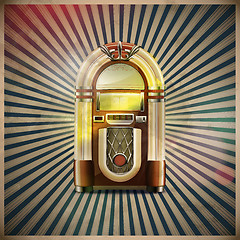 Image showing classic juke box