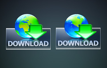 Image showing global download concept