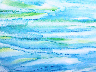 Image showing Abstract watercolor background on paper texture 