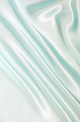 Image showing Smooth elegant blue silk can use as background 