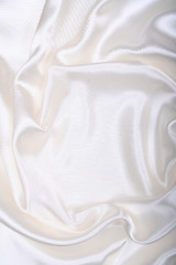 Image showing Smooth elegant white silk