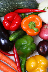 Image showing Colorful different fresh vegetable 