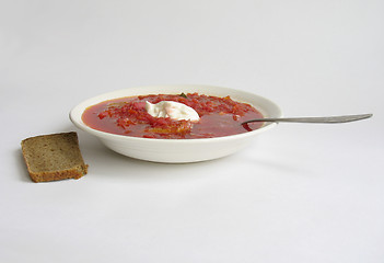 Image showing Russian - Ukrainian borsch