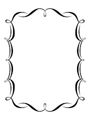 Image showing calligraphy ornamental decorative frame