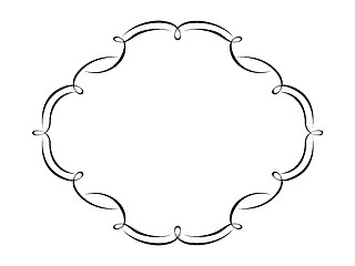 Image showing calligraphy ornamental decorative frame