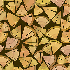 Image showing firewood packing stand seamless background pattern