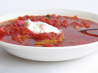 Image showing Russian - Ukrainian borsch