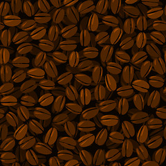 Image showing coffee beans seamless background