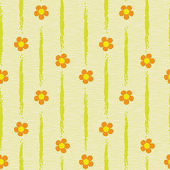 Image showing abstract flowers seamless background pattern