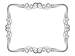 Image showing calligraphy ornamental decorative frame