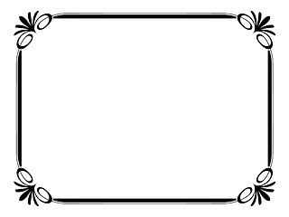 Image showing simple ornamental decorative frame