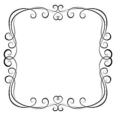 Image showing calligraphy ornamental decorative frame