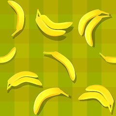 Image showing banana seamless background pattern