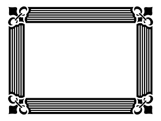 Image showing wide frame royal lily in corner