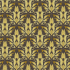 Image showing old floral abstract seamless background pattern
