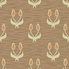 Image showing tulip seamless background pattern
