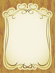 Image showing vintage label frame pattern