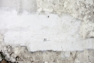 Image showing Grunge cracked concrete wall