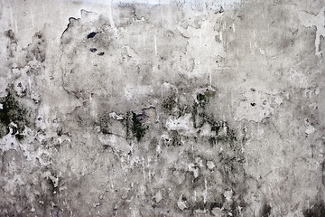 Image showing Grunge cracked concrete wall