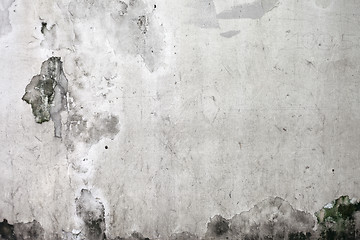 Image showing Grunge cracked concrete wall