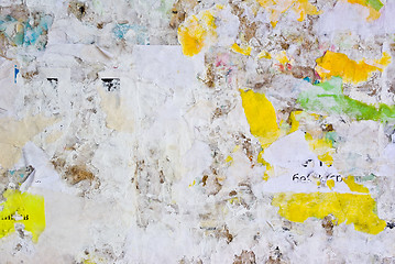 Image showing remains of posters and advertisements