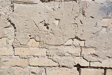 Image showing Background from high detailed fragment stone wall