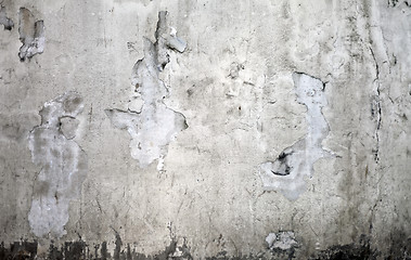 Image showing Grunge cracked concrete wall