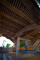 Image showing bridge on a background of the river